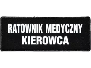 Emblemat Ratownik Medyczny Kierowca Odblaskowy Na Rzepie 13 X 5 Cm - Odzież medyczna - miniaturka - grafika 1