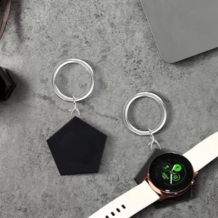 Ładowarka brelok do Samsung Galaxy Watch indukcyjna magnetyczna 2.5W z brelokiem breloczek zawieszka Czarna - Pozostałe akcesoria do telefonów - miniaturka - grafika 4