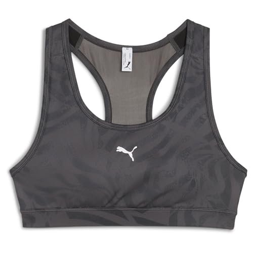 PUMA Damski biustonosz 4keeps - wyściełany - biustonosz z nadrukiem w paski (1 opakowanie)