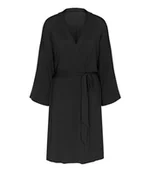 Bielizna nocna - Triumph czarny szlafrok damski Aura Spotlight Robe-36/38 - miniaturka - grafika 1