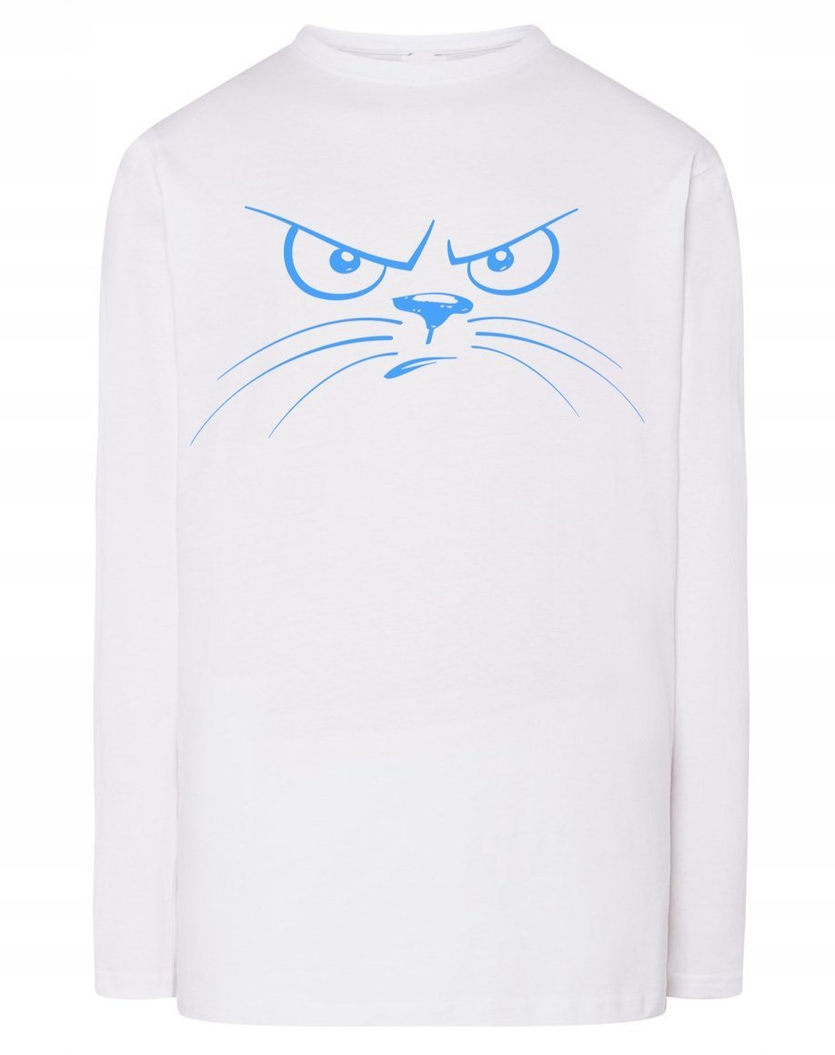 Longsleeve męski nadruk Kreskówkowy KOT r.M