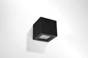 Sollux Lighting Kinkiet ceramiczny LEO czarny CAFÉ AU LAIT - Lampy ścienne - miniaturka - grafika 1