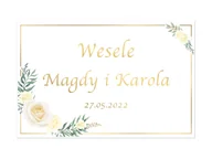 Wesele i ślub - Plakat Weselny personalizowany - 60x40 cm - miniaturka - grafika 1