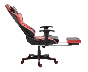 Fotel gamingowy z podnóżkiem GHOST-SIX czarno czerwony - Fotele gamingowe - miniaturka - grafika 3