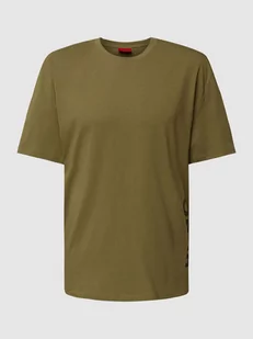 T-shirt o luźnym kroju z nadrukiem z logo - Koszulki męskie - miniaturka - grafika 1