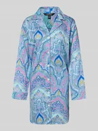 Bielizna nocna - Koszula nocna o kroju relaxed fit z dodatkiem wiskozy model ‘Notch’ - miniaturka - grafika 1