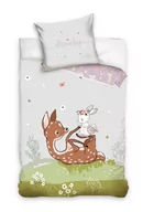 Pościel - Carbotex, Komplet pościeli bawełnianej Jelonek, 160x200 cm + 70x80 cm - miniaturka - grafika 1