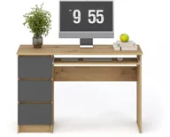 Biurka - Halmar Biurko CINO dąb artisan/grafitowe z szufladami - miniaturka - grafika 1