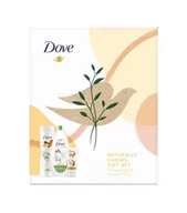 Zestawy kosmetyków damskich - Dove XMASS - Zestaw Restoring (Żel 225 ml + Balsam 250 ml + Hair Care 75 ml) - miniaturka - grafika 1