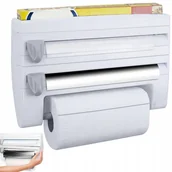 Stojaki i wieszaki na papier toaletowy - Podajnik Do Folii I Papieru Organizer Kuchenny 4W1 - miniaturka - grafika 1