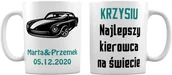 Gadżety dla niej i dla niego - Kubek Dla Kierowcy Weselnego Podziękowanie Z Imieniem - miniaturka - grafika 1