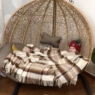 Koce - Koc Wełniany 150X200 Krata 18742 - miniaturka - grafika 1