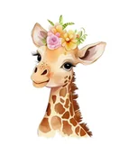 Pasmanteria - Naprasowanka żyrafa śmieszny zabawny - miniaturka - grafika 1