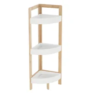 Szafy i regały magazynowe - Regał rogowy Fong, bambus, 23 x 23 x 77 cm - miniaturka - grafika 1