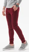 Spodnie męskie - Ombre Spodnie męskie dresowe joggery P867 - bordowe L - miniaturka - grafika 1