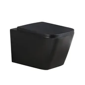 Miski WC - Czarna matowa miska wc wisząca Rimless 3.0 RAIN-MTB-RIM-03 Hydrosan - miniaturka - grafika 1