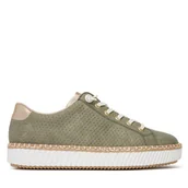 Sneakersy damskie - Sneakersy Rieker M2952-52 Khaki - miniaturka - grafika 1
