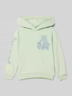 Swetry dla chłopców - Bluza o kroju regular fit z mieszanki bawełny z nadrukiem z przodu i na rękawach - miniaturka - grafika 1