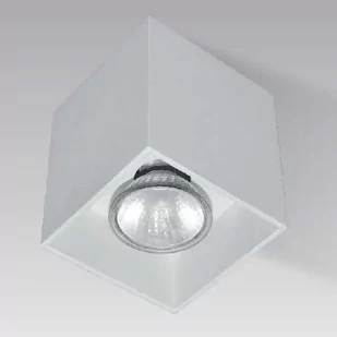 Downlight natynkowy Square H-50475-WH metalowa biała do kuchni - Oprawy, klosze i abażury - miniaturka - grafika 1