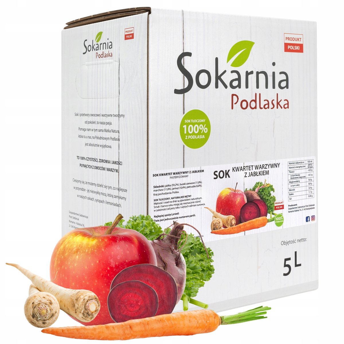 SOK WARZYWNY KWARTET 5L