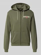 Bluzy męskie - Bluza rozpinana z kapturem i kieszenią kangurką model ‘AYLMER’ - miniaturka - grafika 1