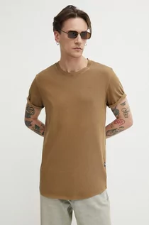 Koszulki męskie - G-Star Raw t-shirt bawełniany x Sofi Tukker męski kolor beżowy gładki - grafika 1