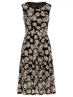 Sukienki - ApartFashion Sukienka damska, luźna sukienka wieczorowa, czarno-wielokolorowa, normalna, Czarno-wielokolorowy, XXL - miniaturka - grafika 1