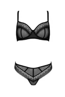 Komplety bielizny - Nocna komplet biustonosz + stringi Casmir Denerys bikini black - miniaturka - grafika 1