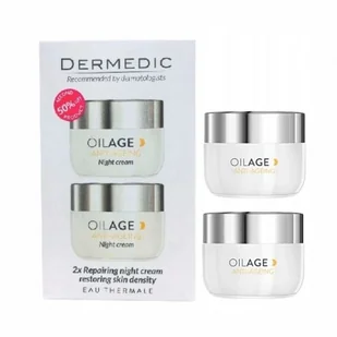Biogened DERMEDIC OILAGE Naprawczy Krem na noc, 2x50ml - Kremy do twarzy - miniaturka - grafika 1