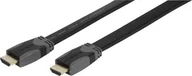Kable komputerowe i do monitorów - Kabel Vivanco Vivanco cable HDMI - HDMI 5m flat 47105 - miniaturka - grafika 1