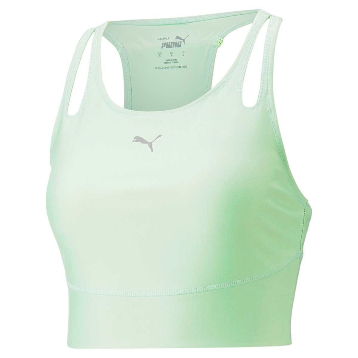 Crop top damski Puma ULTRAFORM zielony 52327332-S
