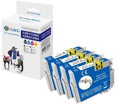 Tusz G&G Kartridże do drukarki zestaw 4 sztuk dla Epson T1295/C13T12954012 14813