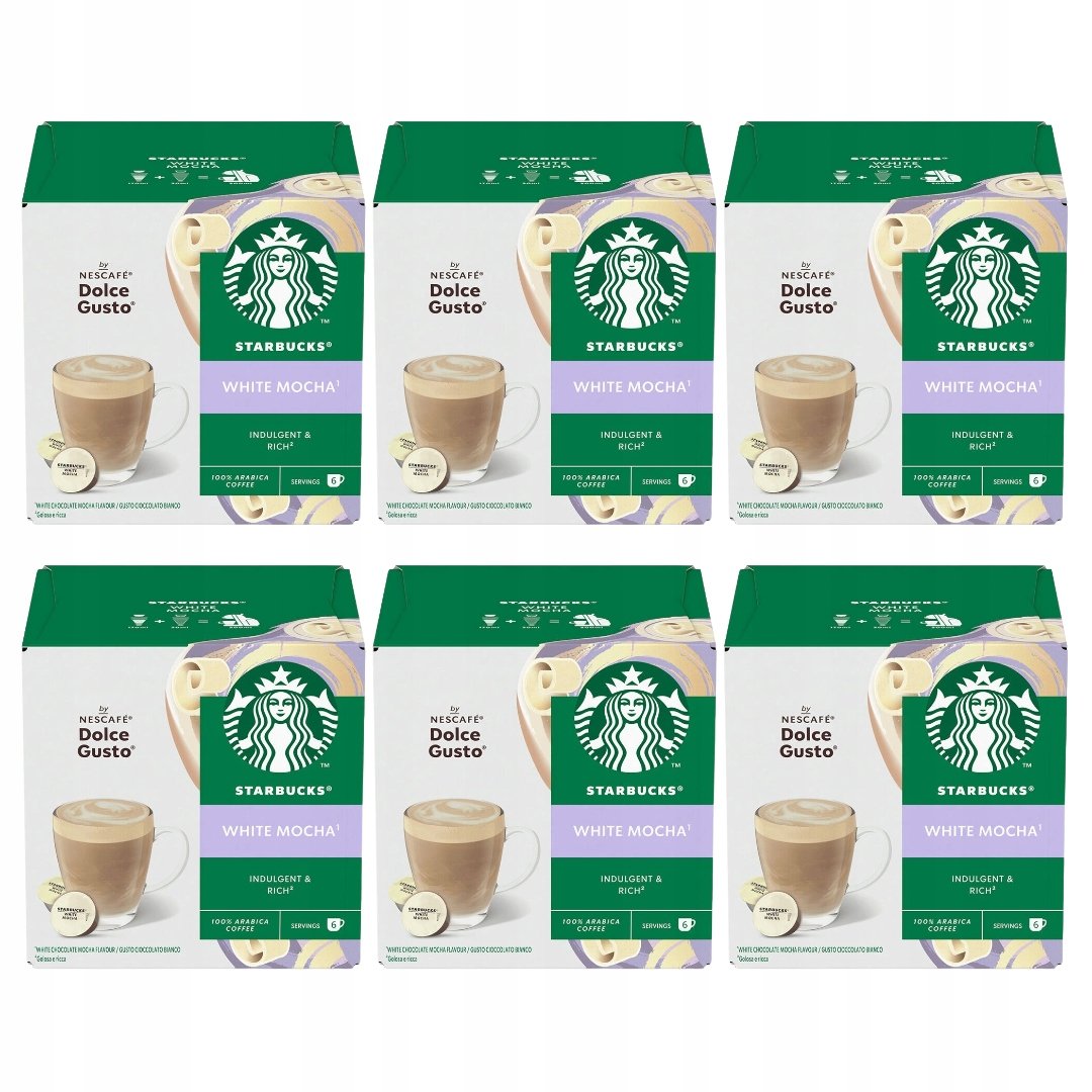 Starbucks Dolce Gusto White Mocha 6x 12 kapsułek