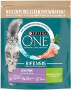 Sucha karma dla kotów - Purina ONE Sensitive - 3 x 750 g - miniaturka - grafika 1