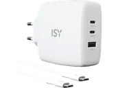 Zasilacze do laptopów - Ładowarka sieciowa ISY IAC-5100-WT Biały - miniaturka - grafika 1