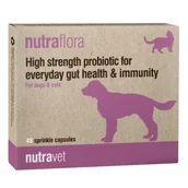 Suplementy i witaminy dla psów - NUTRAVET Nutraflora For Dogs & Cats 48kaps - Probiotyk o wysokiej sile wspomagający codzienne zdrowie jelit i odporności - miniaturka - grafika 1