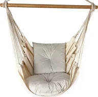 Fotele ogrodowe wiszące - Elior Skandynawskie krzesło brazylijskie szary - Rippi - miniaturka - grafika 1