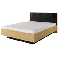 Łóżka - Łóżko z pojemnikiem BALTIC (C) | 160x200 | Dąb baltic, czarny - miniaturka - grafika 1