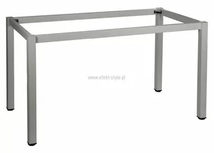 Stelaż metalowy do stołu i biurka A057/KA 66x66 cm, nogi kwadratowe 5x5 cm - ALUMINIUM - Inne meble biurowe - miniaturka - grafika 1