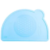 Miseczki i talerzyki dla dzieci - Chicco podkładka silikonowa 18+ mies niebiesko zielona - miniaturka - grafika 1