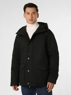 Kurtki męskie - Fred Perry Parka męska Mężczyźni zielony jednolity, M - miniaturka - grafika 1