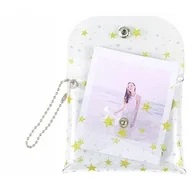 Akcesoria fotograficzne - Futerał Etui Na Zdjęcia Do Fujifilm Instax Mini 11 9 8 7 Złote Gwiazdy - miniaturka - grafika 1