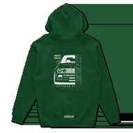Odzież do sportów motorowych - Bluza z kapturem przód BMW E30 zielona-XXL - miniaturka - grafika 1
