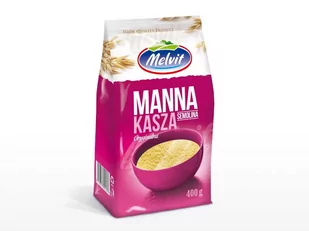 KASZA MANNA PREMIUM Z SEMOLINY 400G MELVIT - Kasza - miniaturka - grafika 1