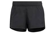 Spodenki damskie - adidas Szorty damskie (1/4) Hthr WVN Pacer, czarny/czarny, L - miniaturka - grafika 1