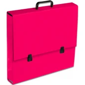 Teczki i skoroszyty - Penmate Teczka szkolna z rączką A3 5.5cm róż malinowy TT7827 TADEO - miniaturka - grafika 1