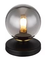 Lampy stojące - Globo Lighting Jorge lampa stołowa 1x25W czarny mat/mosiądz/przydymiony 56136T - miniaturka - grafika 1