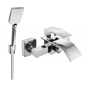 Baterie umywalkowe - Mexen Aries R62 bateria wannowa z zestawem prysznicowym, chrom - miniaturka - grafika 1