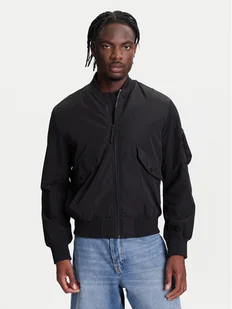 United Colors Of Benetton Kurtka bomber 2ZPSUN06G Czarny Regular Fit - Kurtki męskie - miniaturka - grafika 1