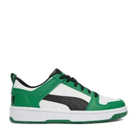 Buty dla chłopców - Sneakersy Puma C-REBOUND LAYUP LO SL JR 37049024 Zielony - miniaturka - grafika 1